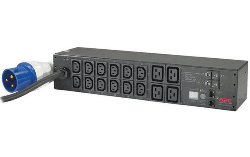 APC Rack-PDU – Überwacht, 1-phasig, 2U, 32 A 208–230 V, 12×C13 + 4×C19, IEC 60309, 3,66 m