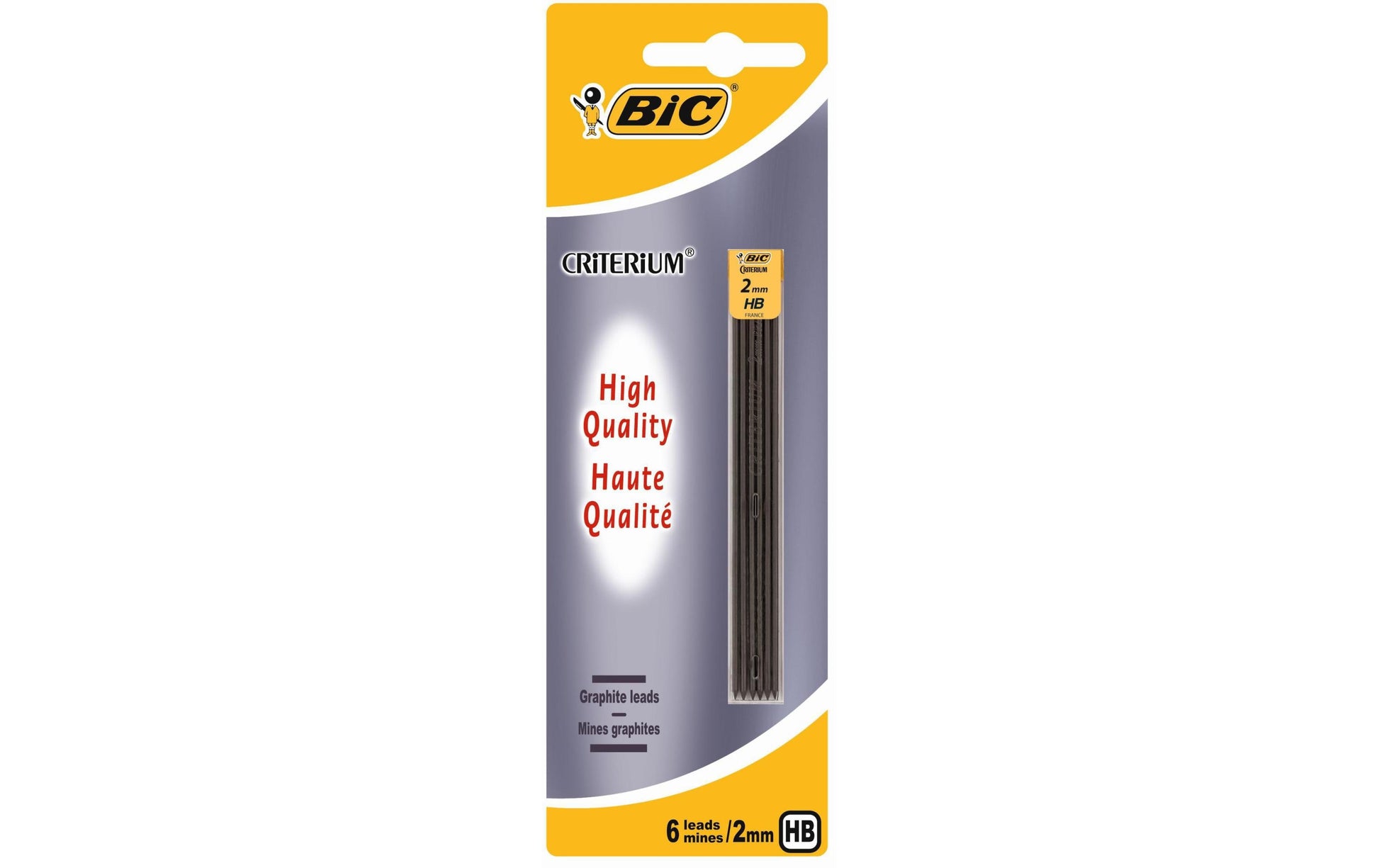 BIC Bleistiftminen 875584 – Grau, HB