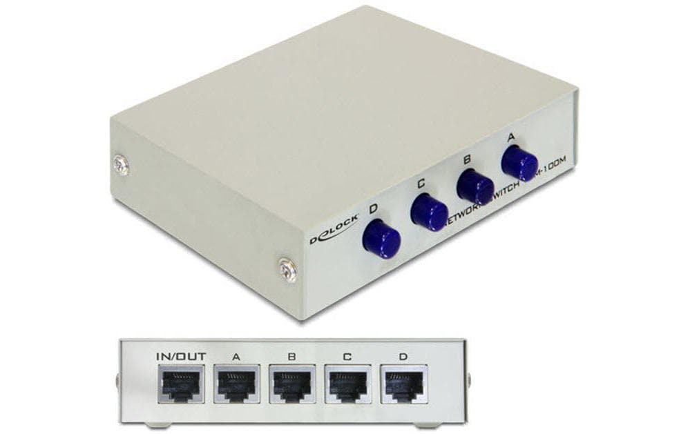 DeLOCK 87588 – Unmanaged Switch – 4× 10/100 Mbit/s