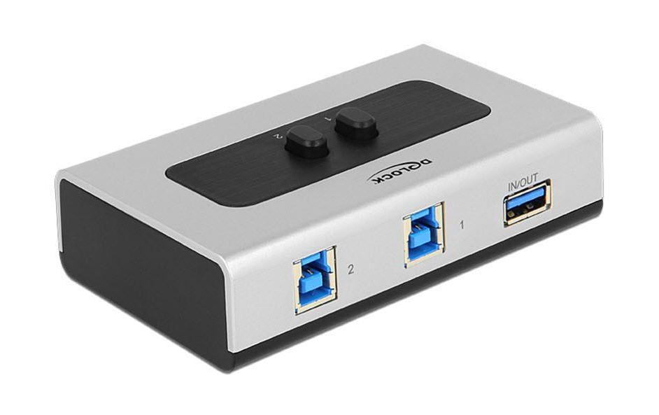 DeLOCK USB-Adapter USB-A auf USB-B (Umschalter) – USB 3.2 Gen 1 (5 Gbit/s) – Kunststoff