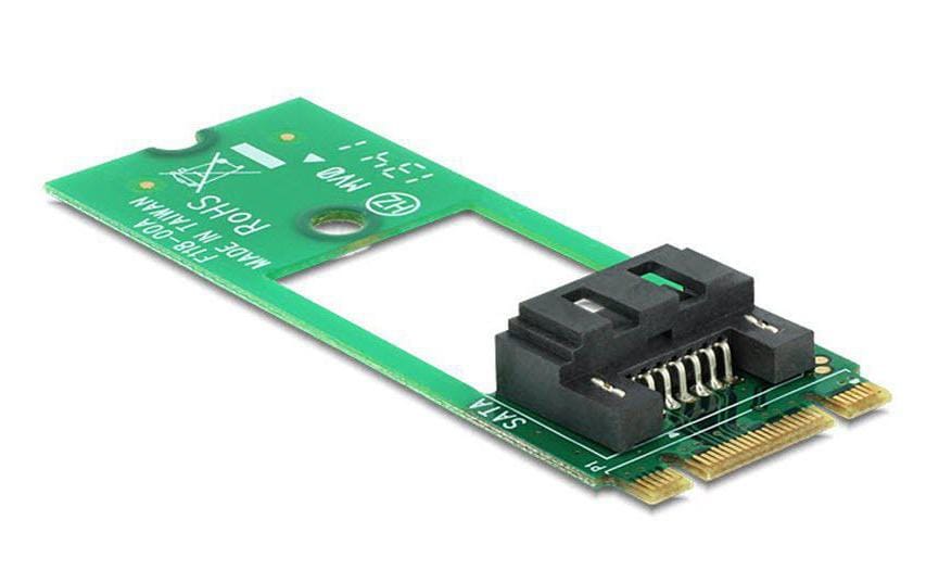 DeLOCK 62517 Adapterplatine M.2 zu SATA – 6 Gbit/s, M.2 Key-B, für 2,5" SATA – Grün