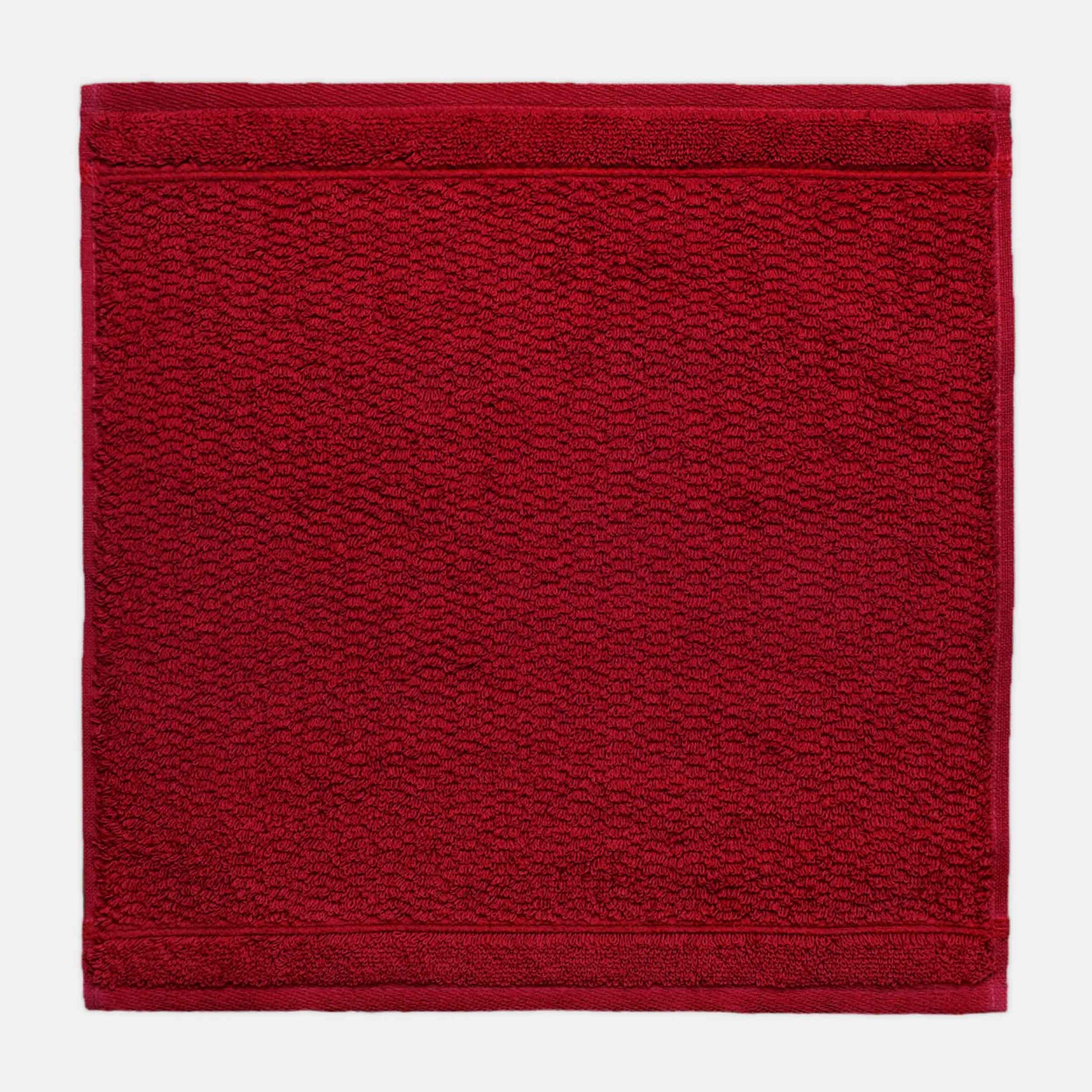 Frottana Waschlappen Pearl – 30×30 cm, Baumwolle, 500 g/m², Rubin