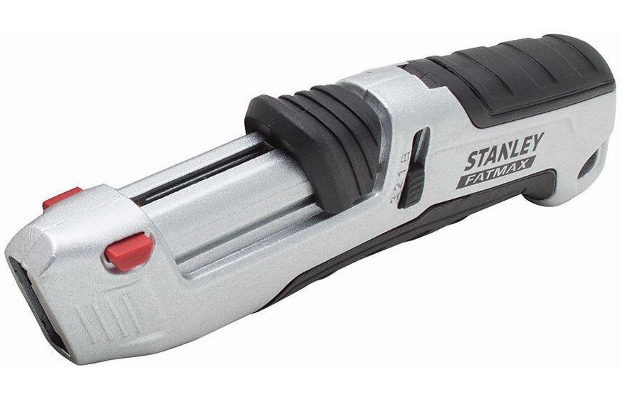 Stanley FatMax – Sicherheitsmesser, Metallgriff, einziehbar, grau, 4 Stk.