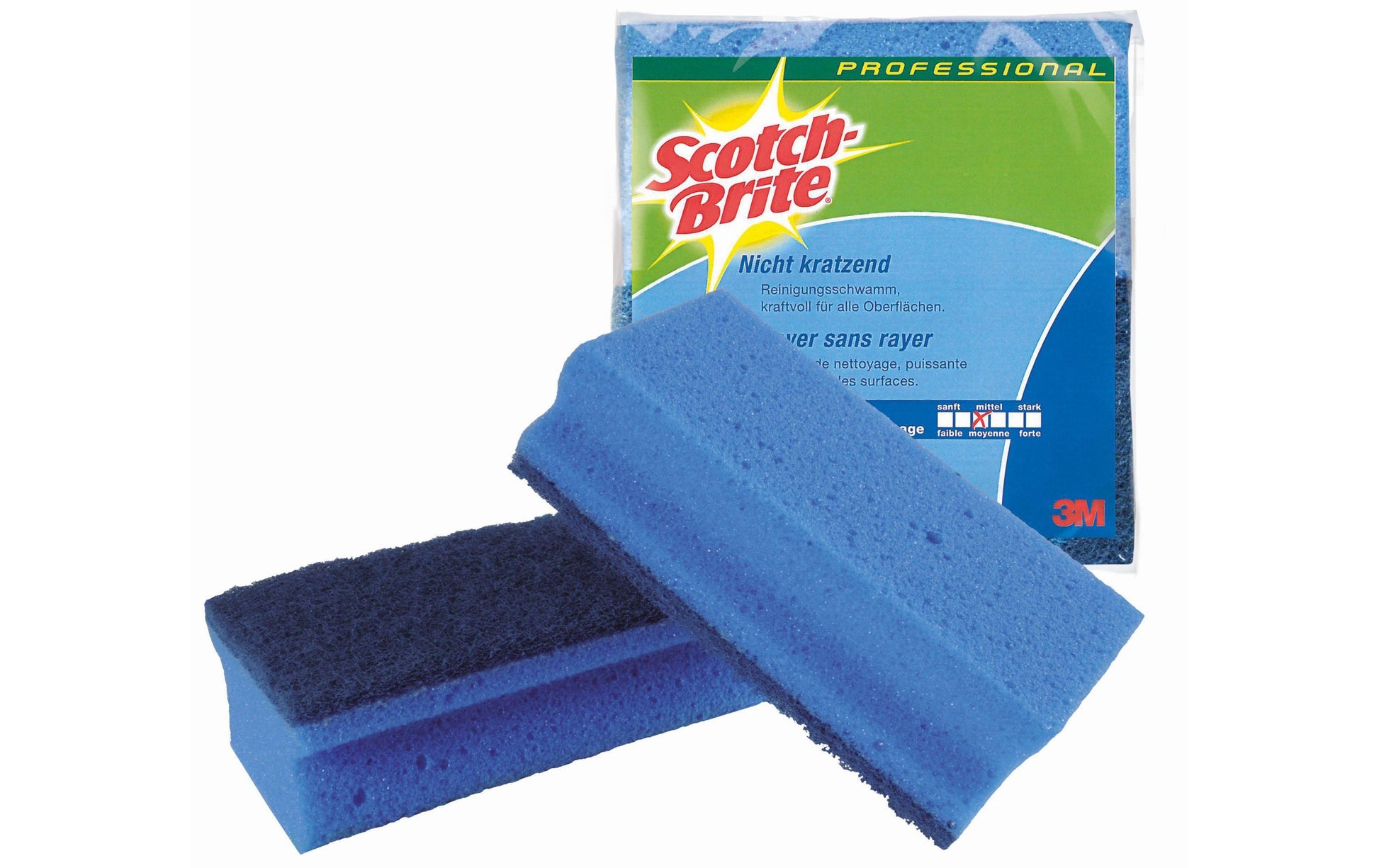 Scotch-Brite Reinigungsschwamm – Schaumstoff, Blau, 10 Stk.