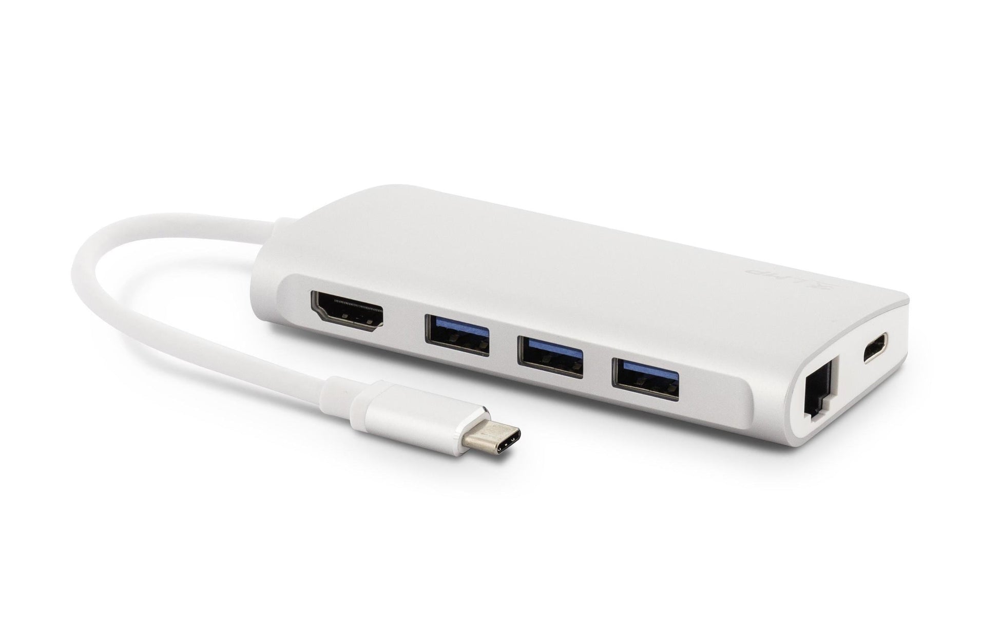 LMP 14368 Multiport-Adapter – USB-C, 1× HDMI, 3× USB-A, 1× USB-C, GbE, SD/microSD, für Windows/Mac