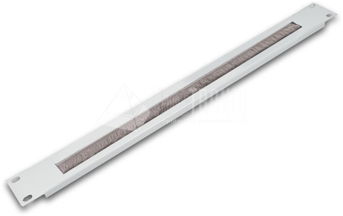 Wirewin Rangierpanel 19" 1U, mit Bürste, Stahl – grau