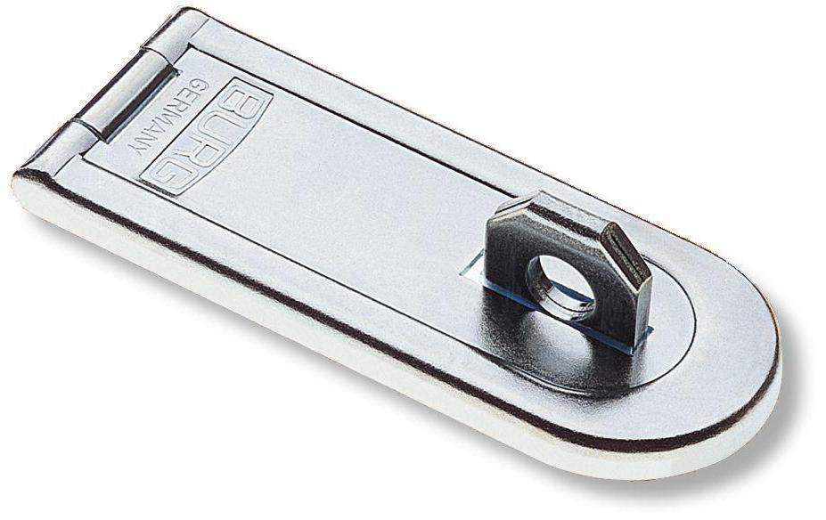 BURG-WÄCHTER PC 100 Mechanisches Vorhängeschloss – Edelstahl, Bügel 100×39 mm, Ø10 mm, Aussen, Silber
