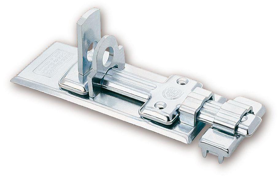 BURG-WÄCHTER R 120 Schlossriegel – Edelstahl, 120×47 mm, Aussen, Silber