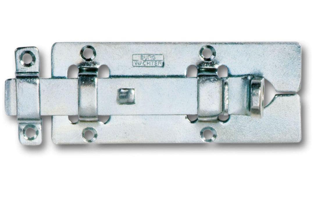 BURG-WÄCHTER Burgwächter SB SR 100 SB Riegel – Galvanisiertes Metall, 42×100 mm, Aussen, Silber