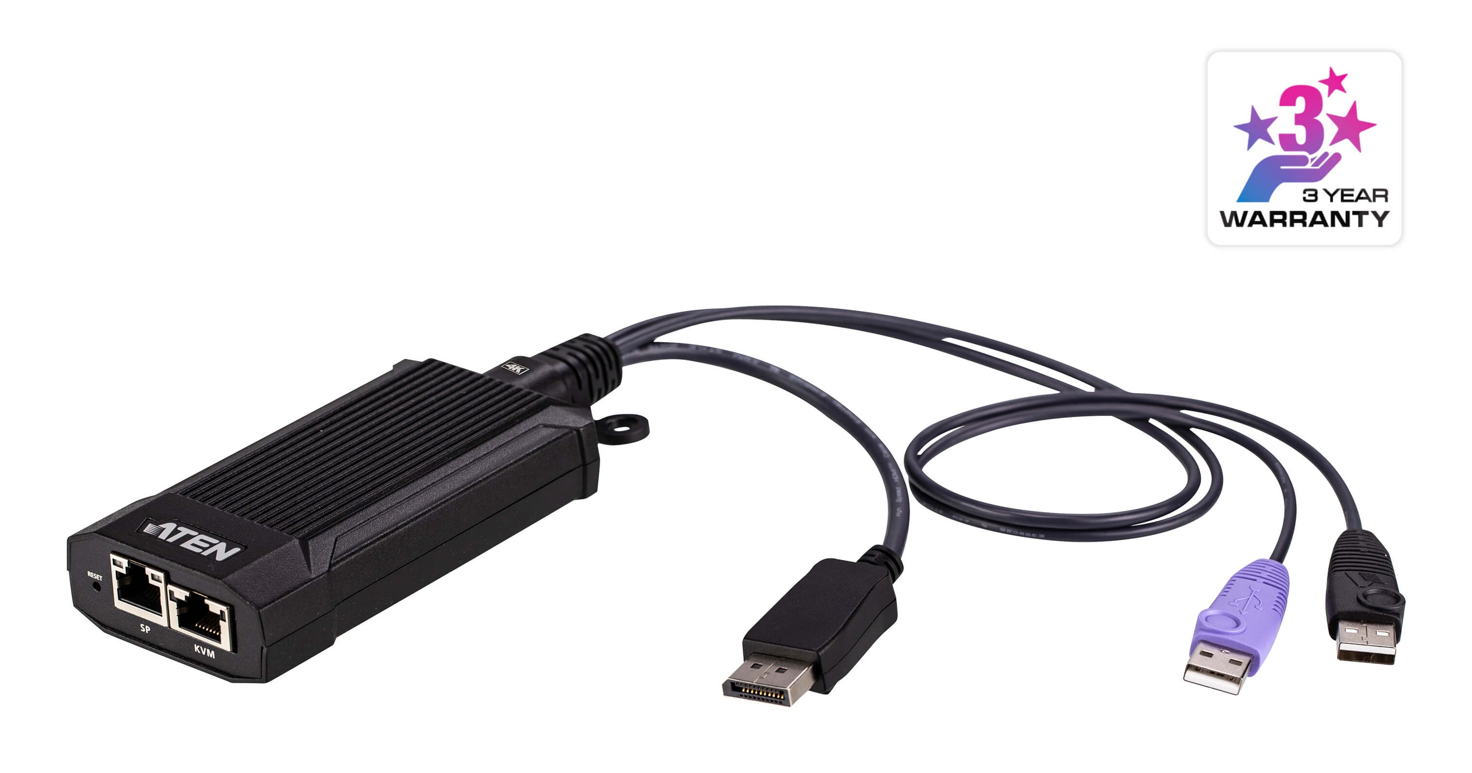 ATEN KG9950T – KVM DigiProcessor – DisplayPort 4K (3840×2160 bei 30 Hz), 2×RJ45, USB, für KG0016/KG0032