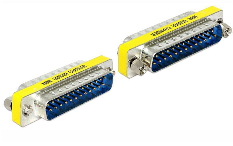 DeLOCK 65482 Seriell-Adapter DB-25 Stecker zu DB-25 Stecker – Seriell, 52 × 17 × 12 mm, 1 Stück