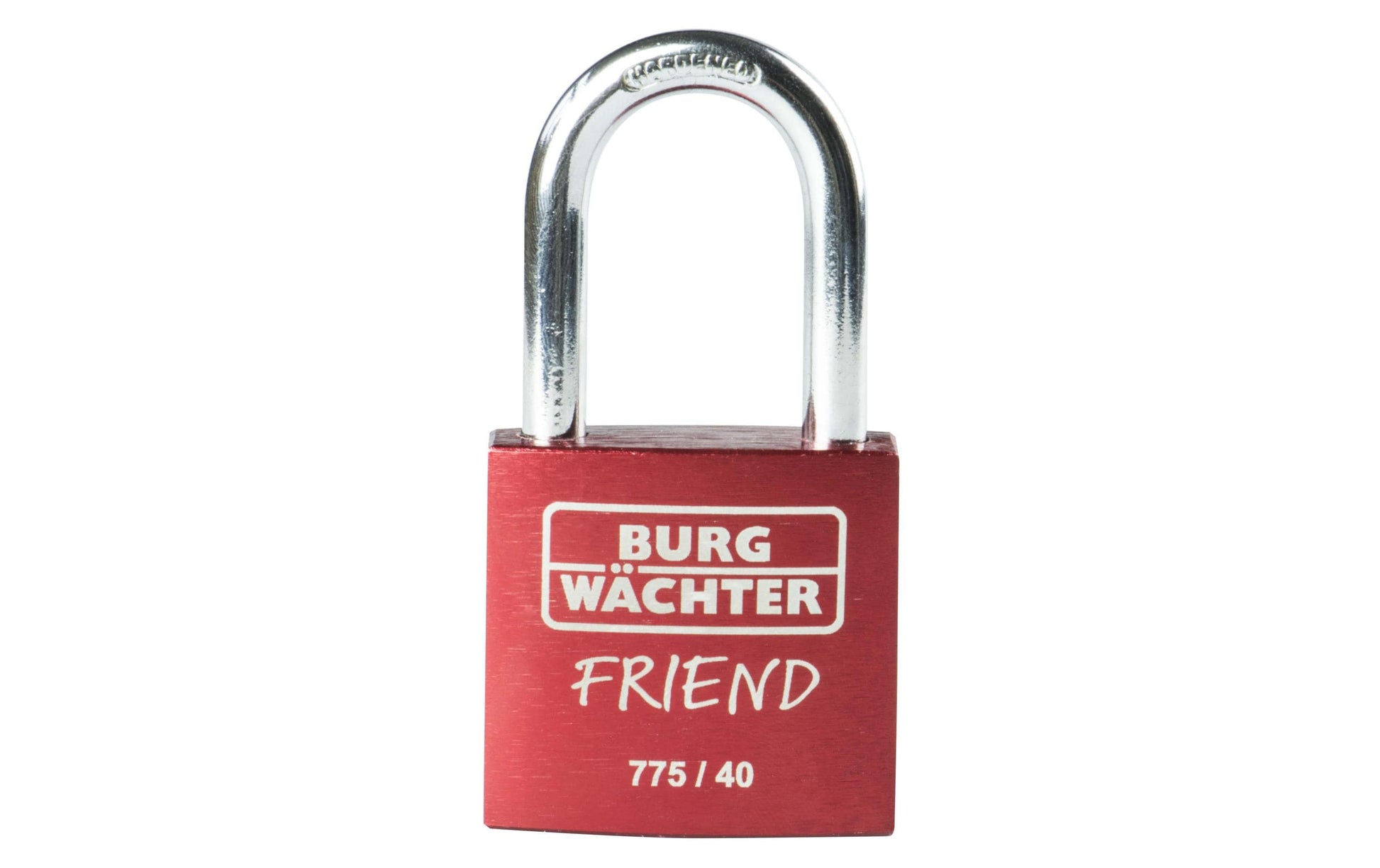 BURG-WÄCHTER 775 40 Friend Vorhängeschloss – Aluminium, Bügel 32,5×20,5 mm, Schäkeldurchmesser 6 mm, Aussen