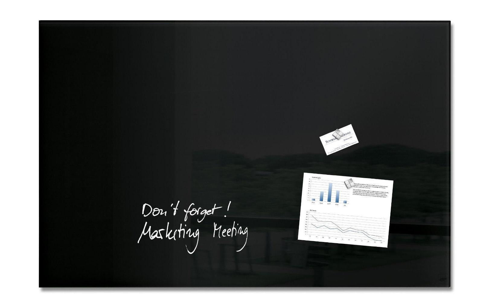 Sigel Whiteboard – 100 × 65 cm, Glas, magnetisch, Wandmontage