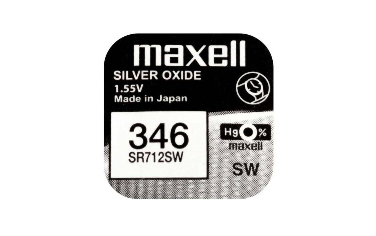 Maxell Knopfzellen SR712SW, Silberoxid, 1,55 V – 10 Stk.