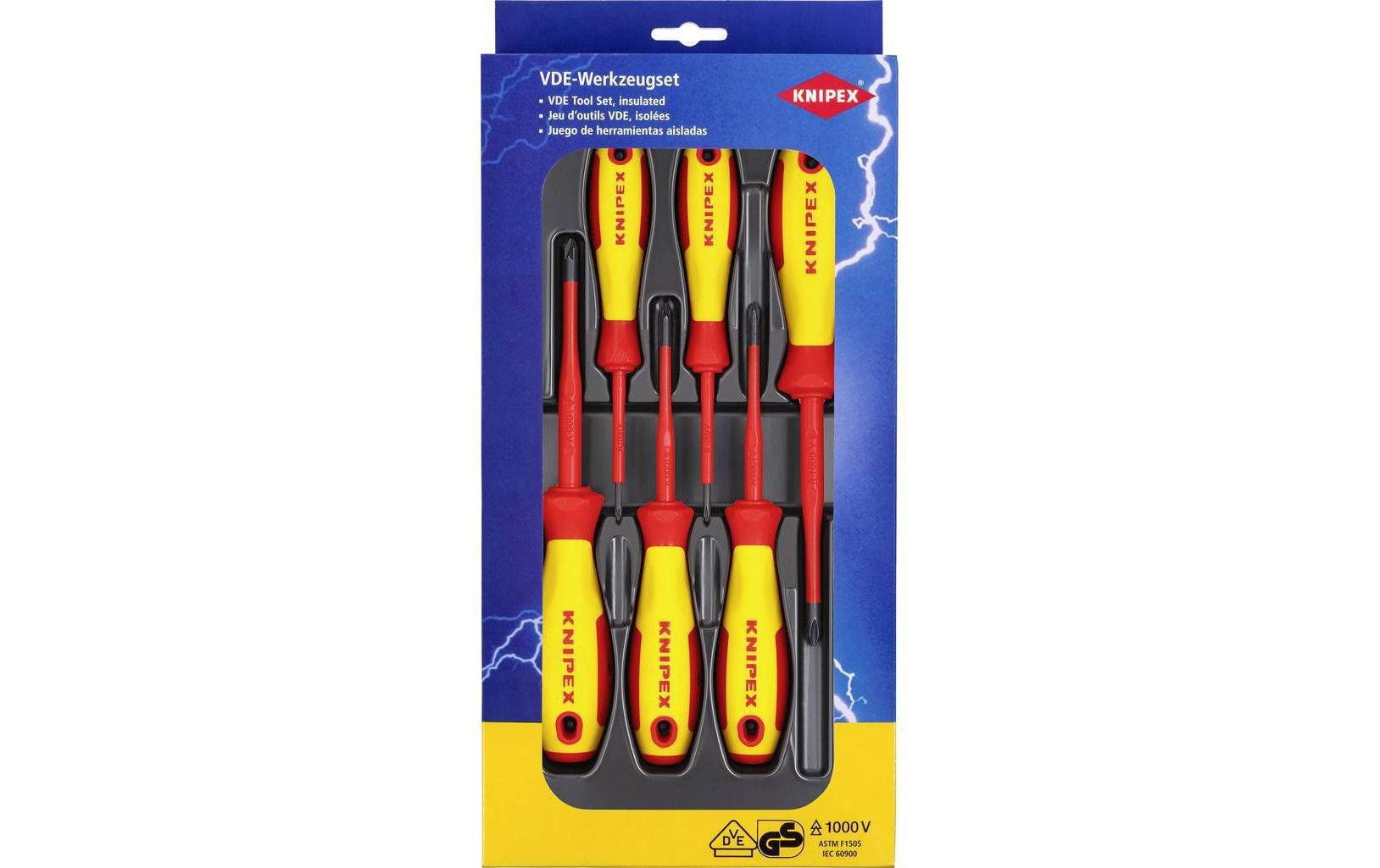 Knipex Schraubendreher-Set VDE – 00 20 12 V03