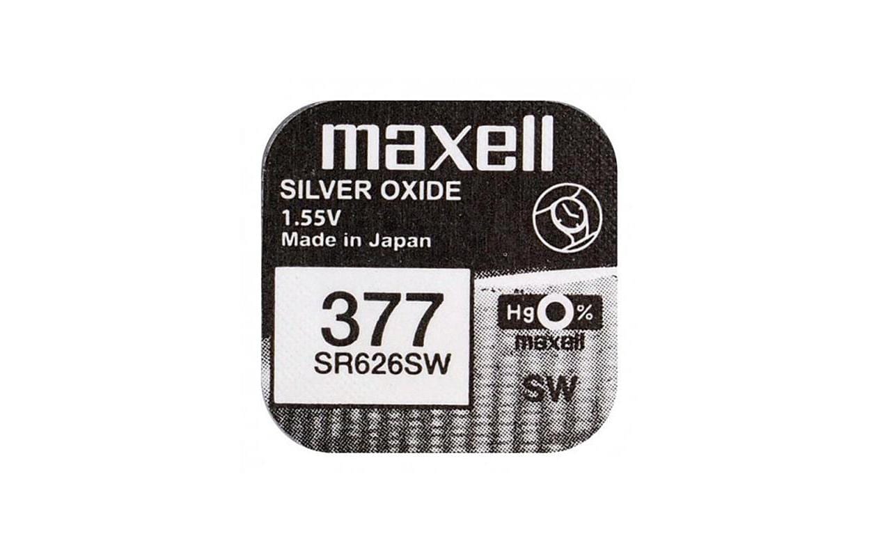 Maxell Knopfzellen SR626SW, Silberoxid, 1,55 V – 10 Stk.
