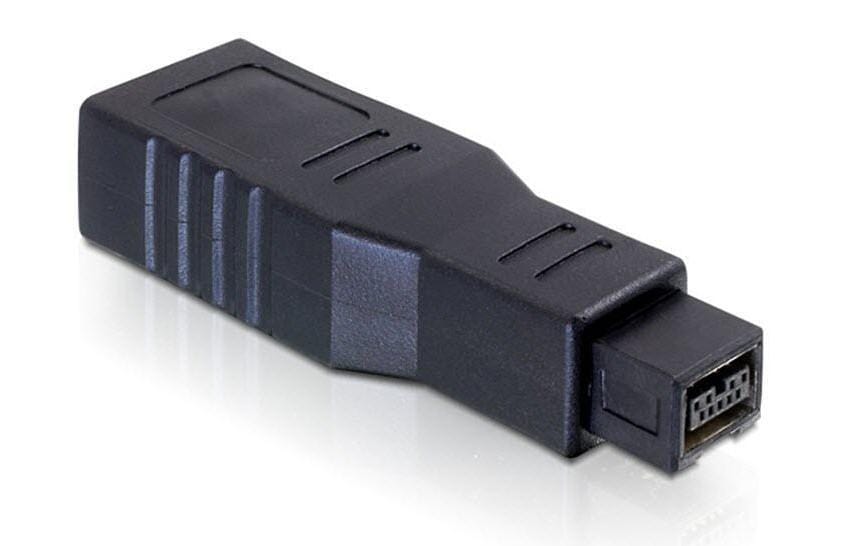 DeLOCK 65154 Adapter IEEE 1394B zu IEEE 1394A – 800 Mbit/s, FireWire 9-Pin zu 6-Pin, Schwarz