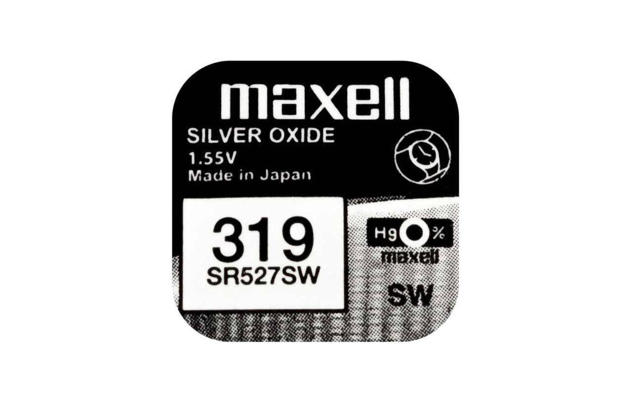 Maxell Knopfzellen SR527SW, Silberoxid, 1,55 V – 10 Stk.