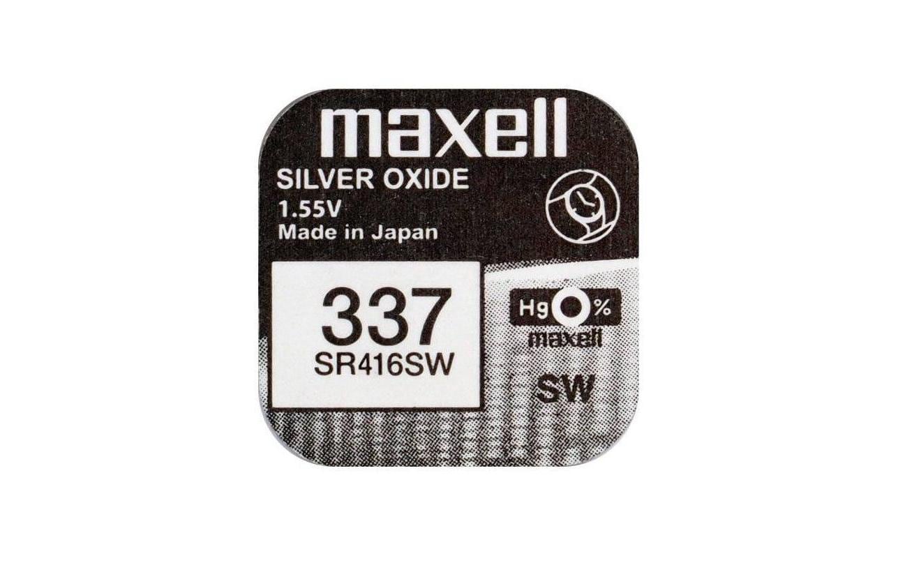 Maxell Knopfzellen SR416SW – Silberoxid, 1,55 V – 10 Stk.
