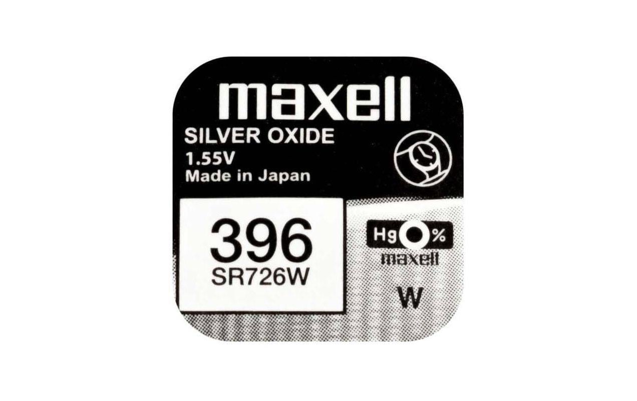 Maxell Knopfzellen SR726W, Silberoxid, 1,55 V – 10 Stk.