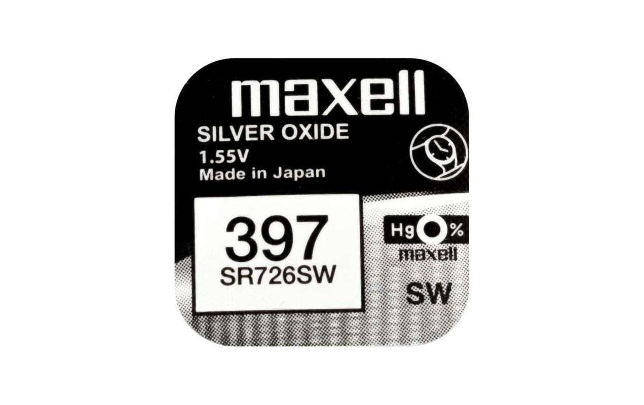 Maxell europe ltd. Maxell Knopfzellen SR726SW, Silberoxid, 1,55 V – 10 Stk.