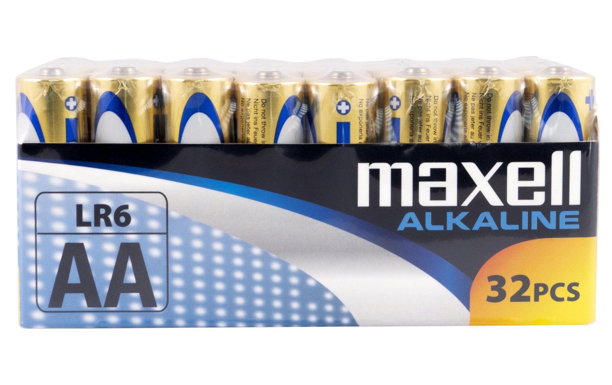 Maxell AA Batterien, Alkaline, 1,5 V – 32 Stk.