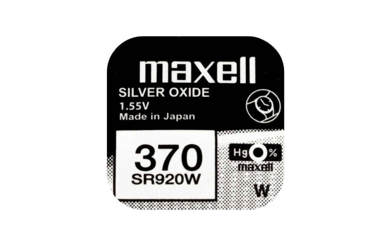 Maxell Knopfzellen SR920W, Silberoxid, 1,55 V – 10 Stk.