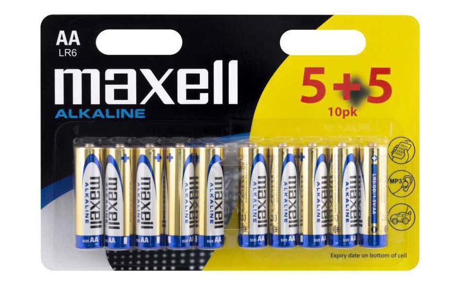 Maxell AA Batterien, Alkaline, 1,5 V – 4 Stk.
