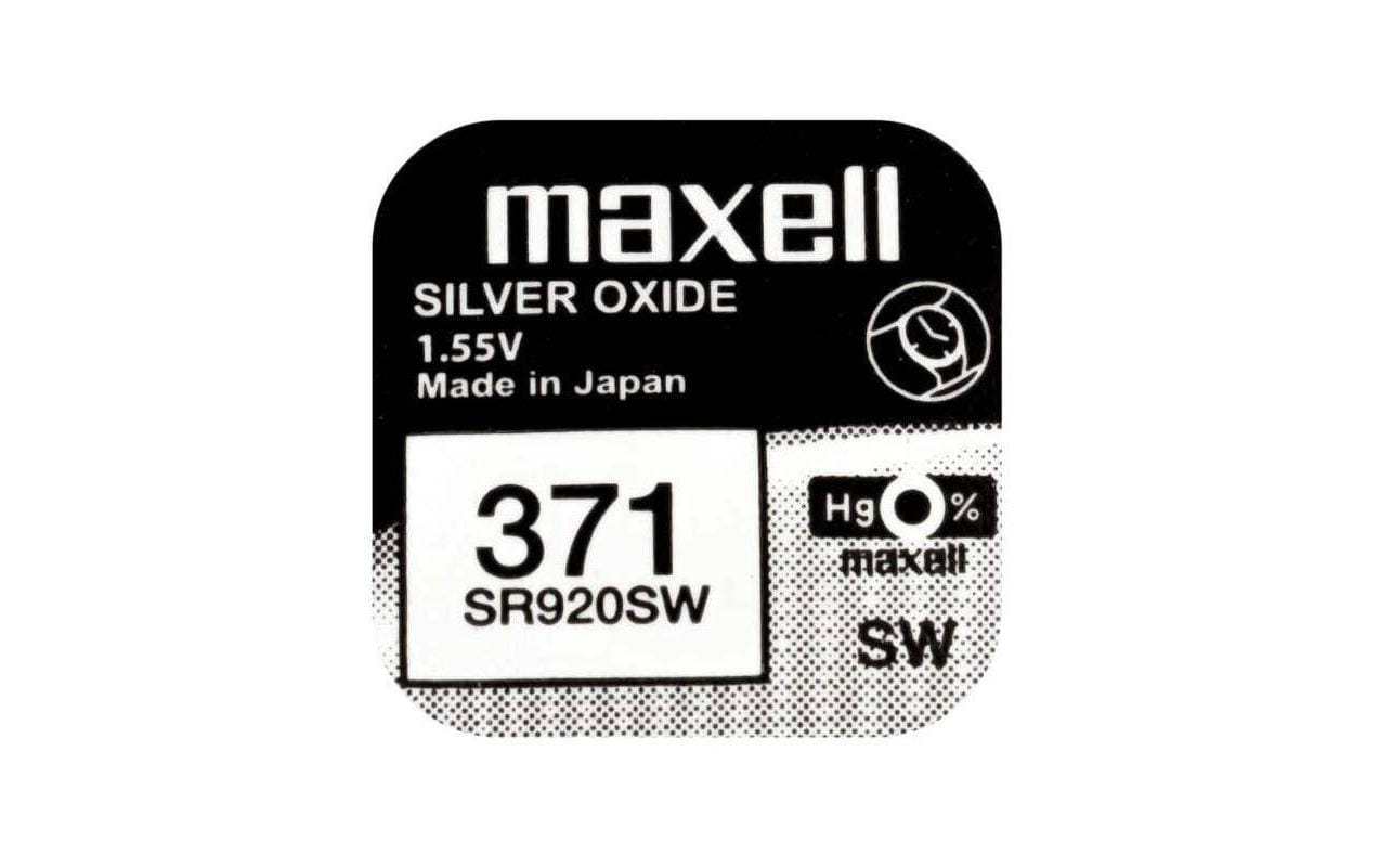 Maxell Knopfzellen SR920SW, Silberoxid, 1,55 V – 10 Stk.