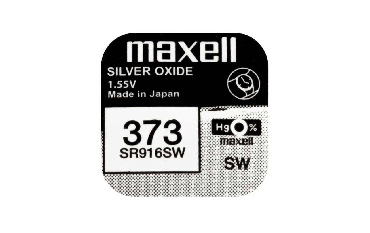 Maxell Knopfzellen SR916SW, Silberoxid, 1,55 V – 10 Stk.