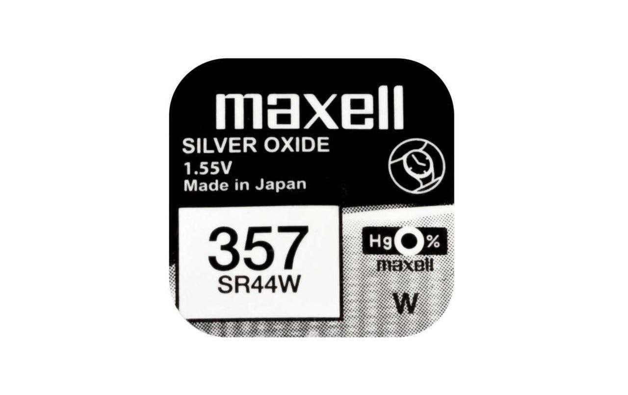 Maxell Knopfzellen SR44W, Silberoxid, 1,55 V – 10 Stk.