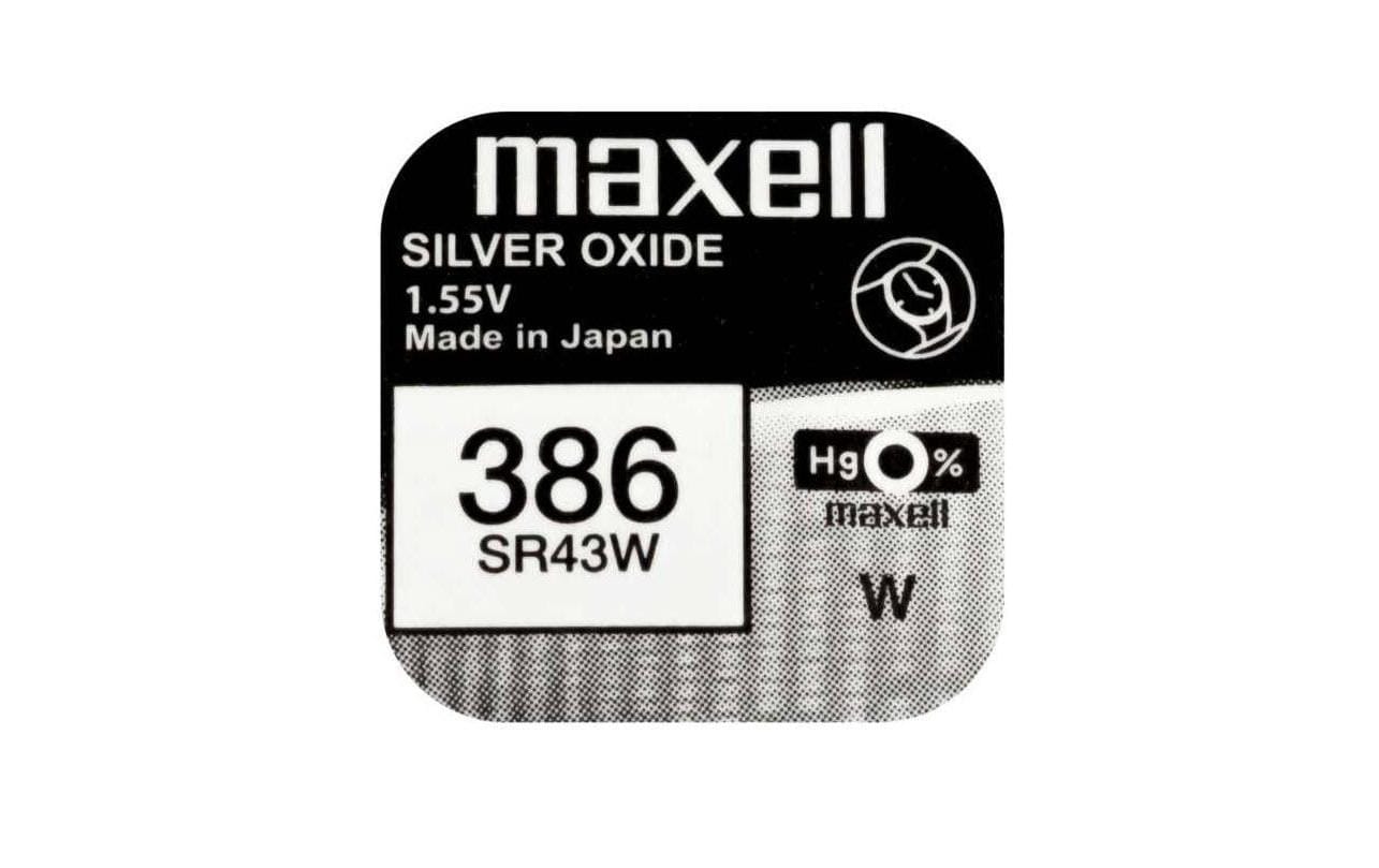 Maxell Knopfzellen SR43W, Silberoxid, 1,55 V – 10 Stk.