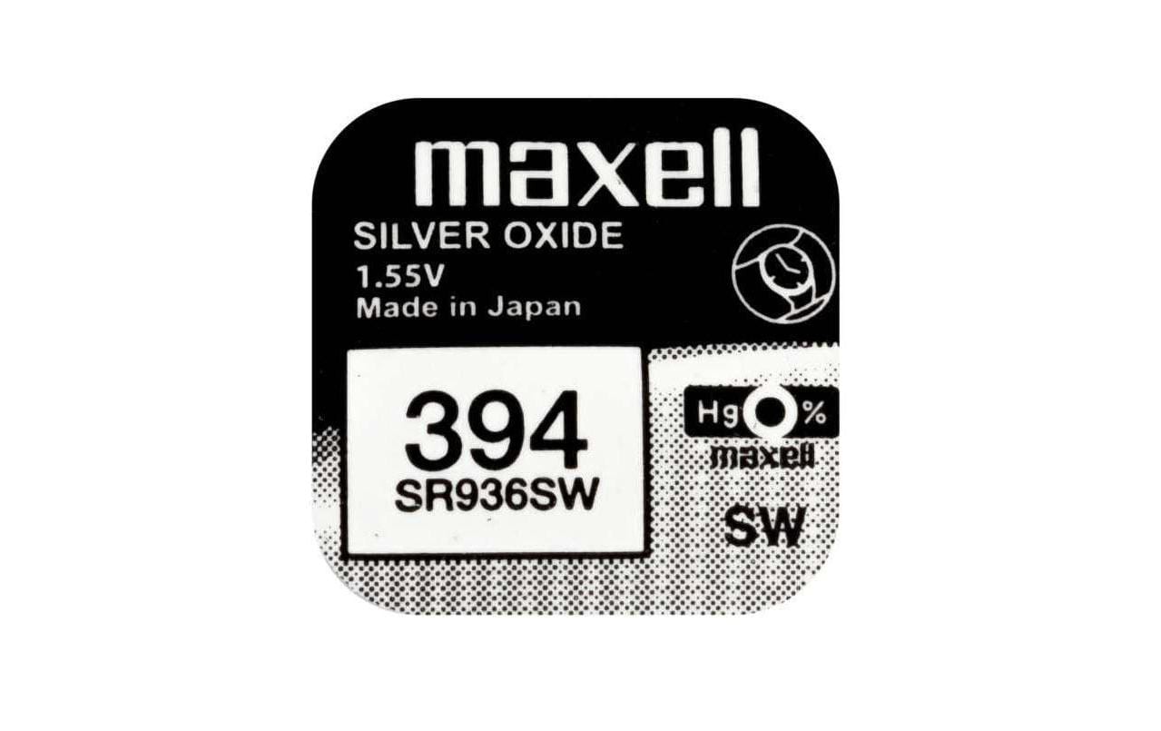 Maxell Knopfzellen SR936SW, Silberoxid, 1,55 V – 10 Stk.