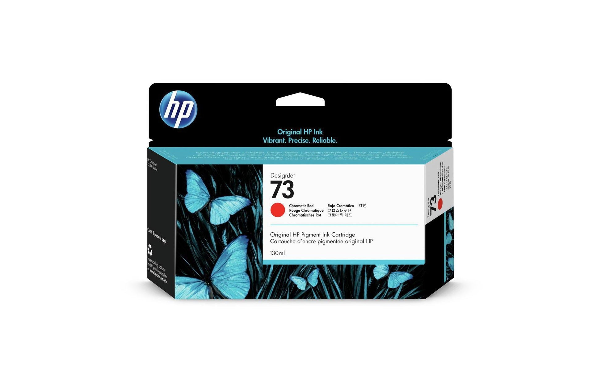 HP Tintenpatrone 73, rot, 130 ml – für Tintenstrahldrucker/Multifunktionsgeräte