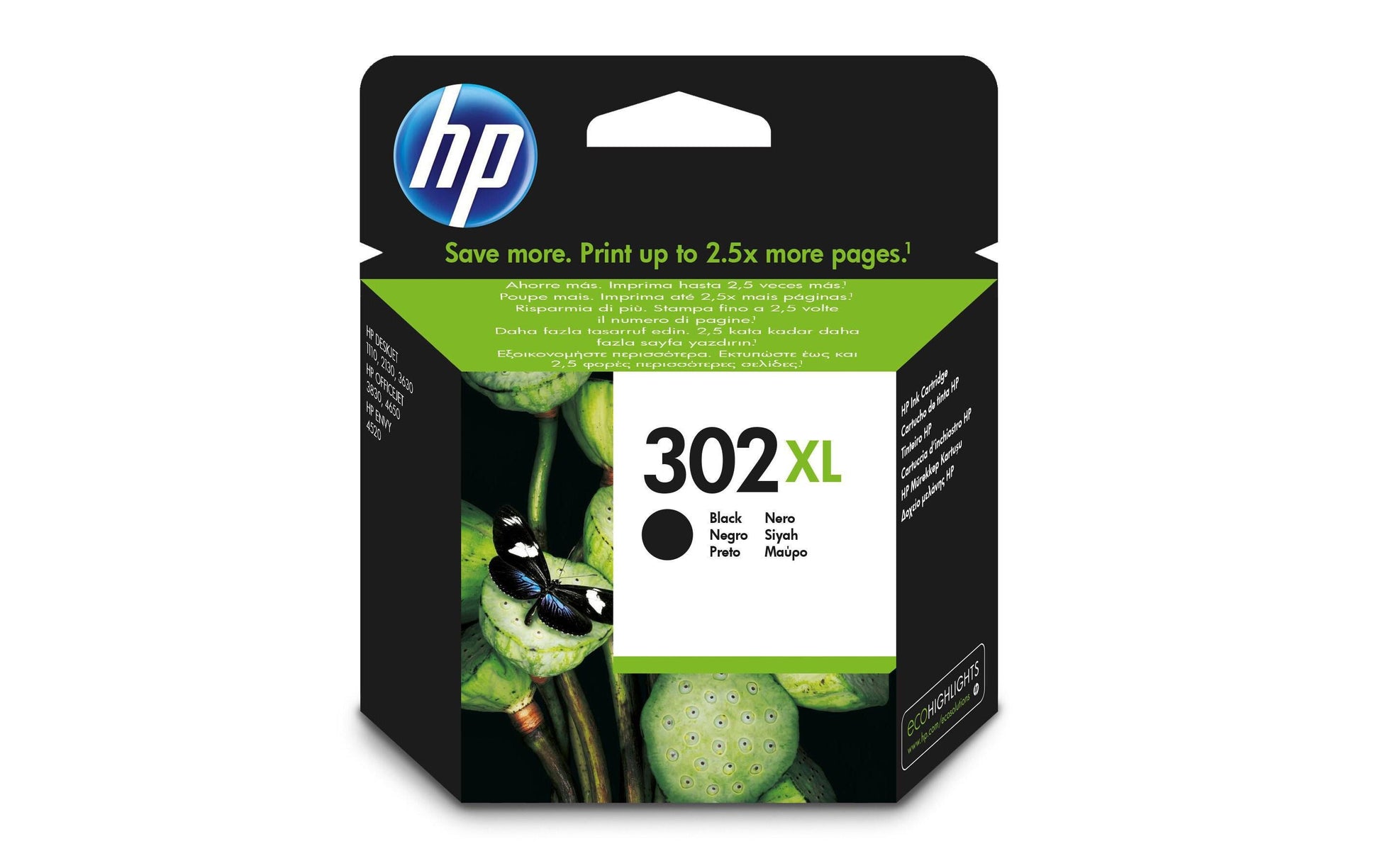 HP Tintenpatrone 302XL, Schwarz, XL