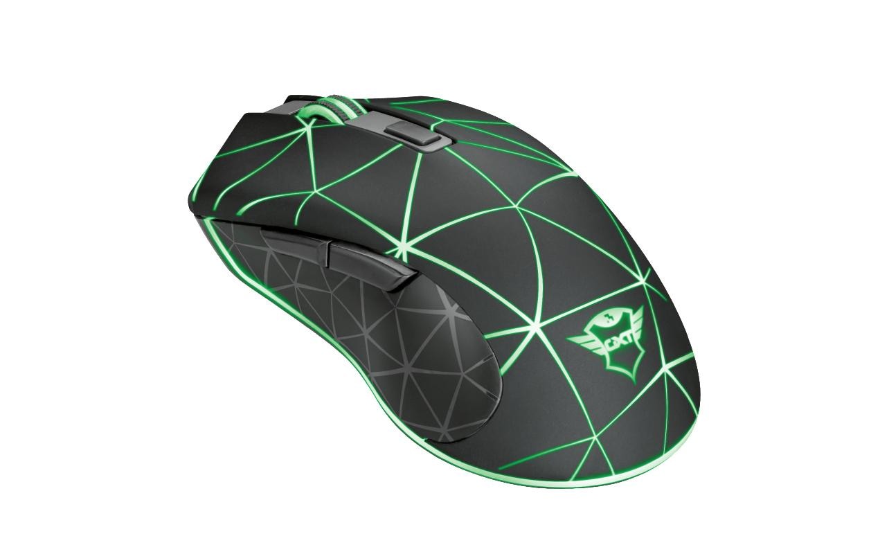 Trust GXT 133 Locx – Gaming-Maus – Kabelgebunden (USB-A), 4000 DPI, RGB-Beleuchtung, Rechts, Schwarz