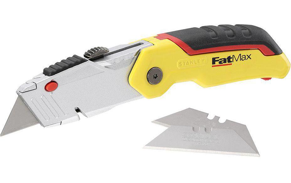 Stanley FatMax – Trapezmesser 19 mm, einziehbar, Alu-Druckguss, gelb