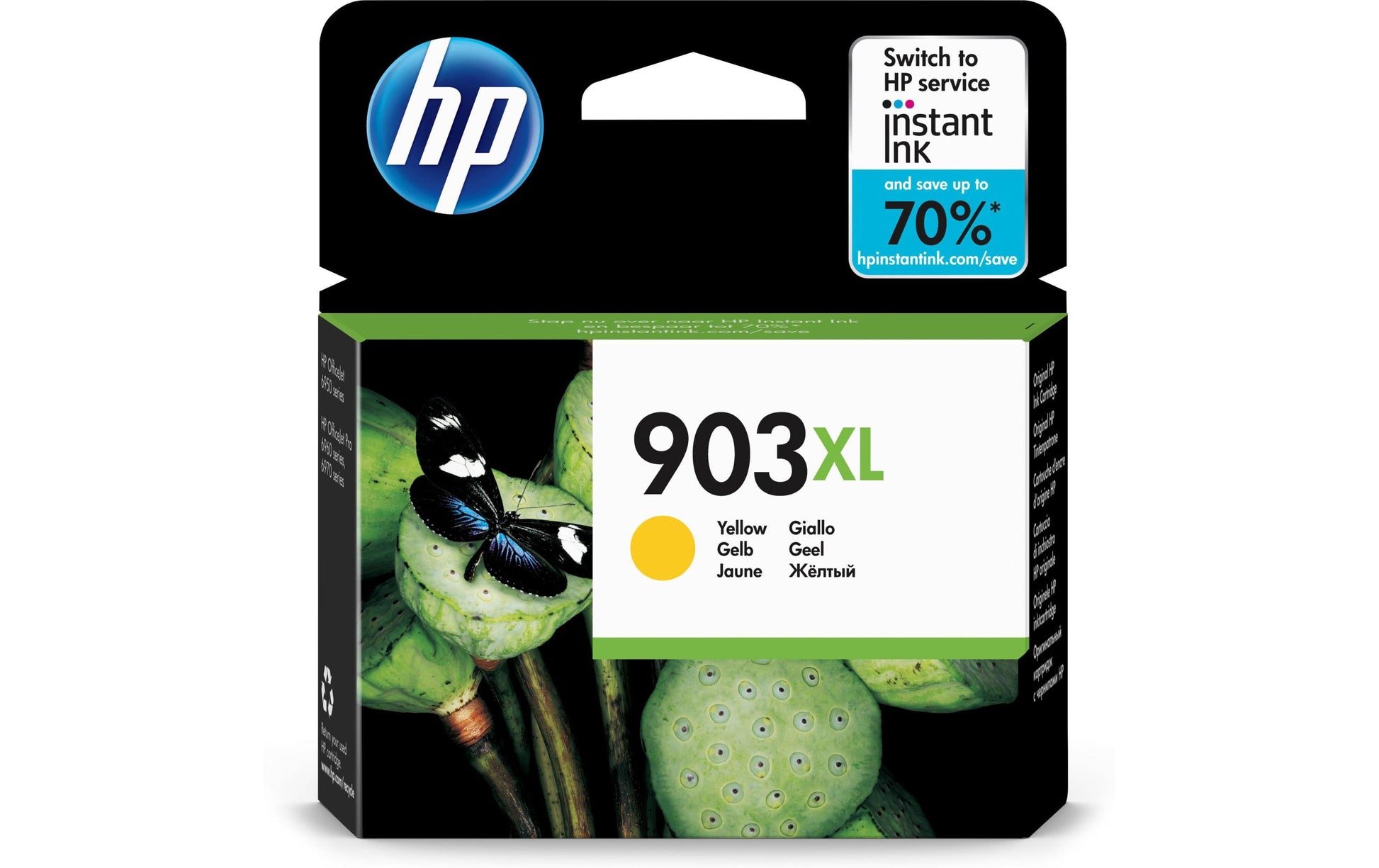 HP Tintenpatrone 903XL, Gelb, 750 Seiten – für Inkjetdrucker, Multifunktionsgeräte