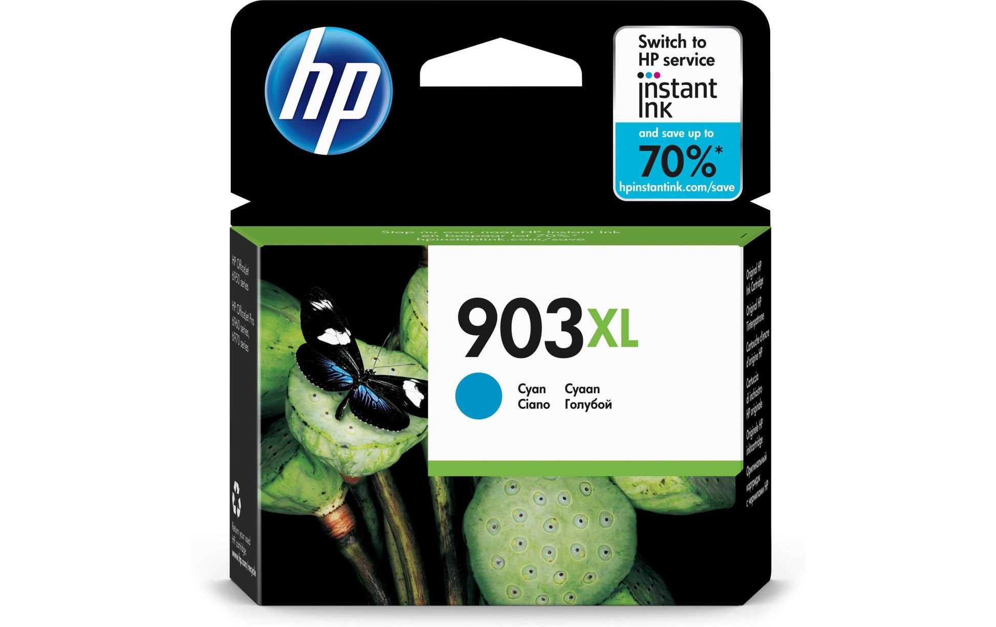 HP Tintenpatrone 903XL, Cyan, XL – für HP-Drucker