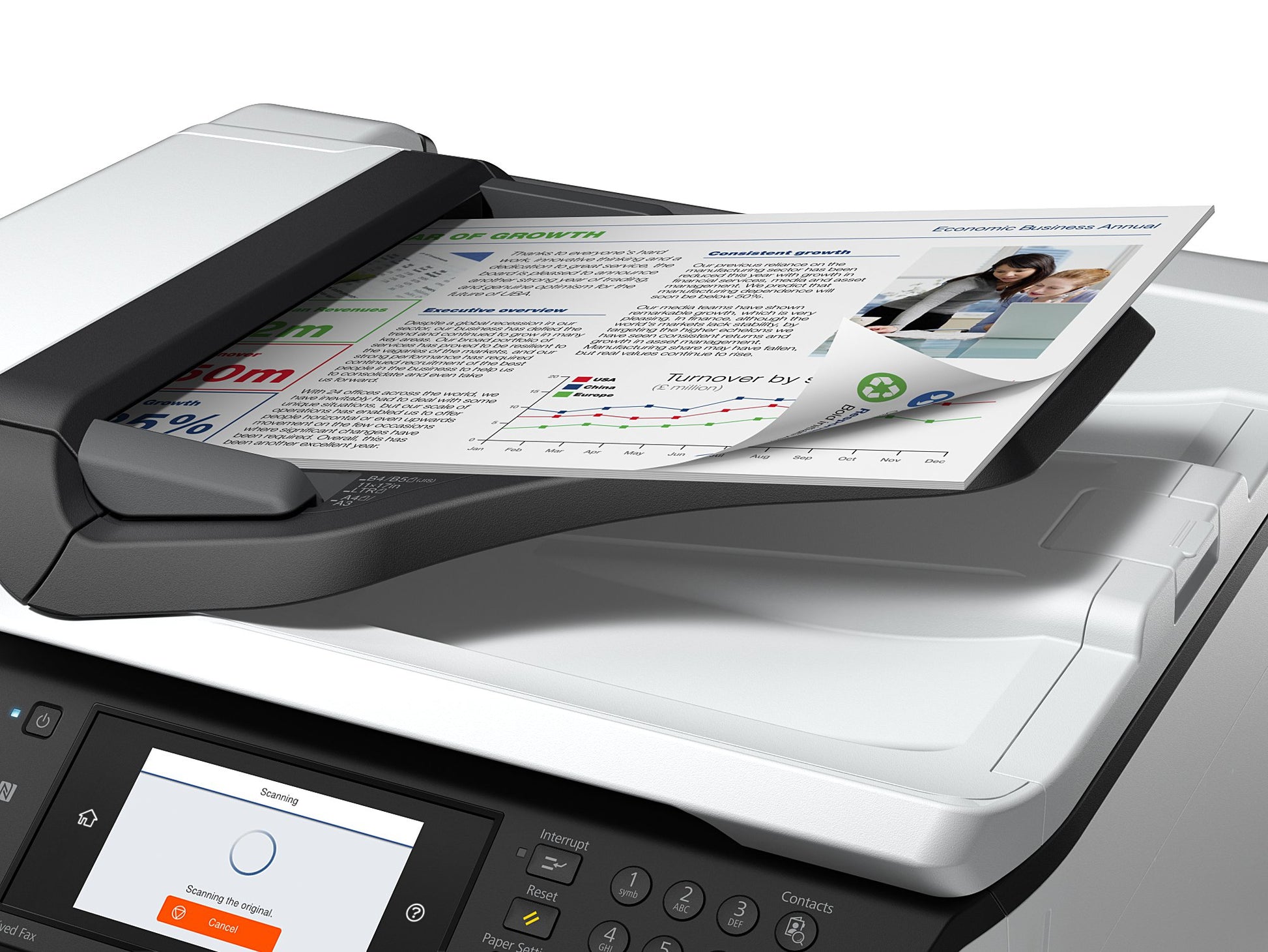 Epson WorkForce Pro WF-C8690D3TWFC – Farbiges Tintenstrahl-MFP A3, 3-in-1 – USB/LAN/WLAN – 24 ppm S/W