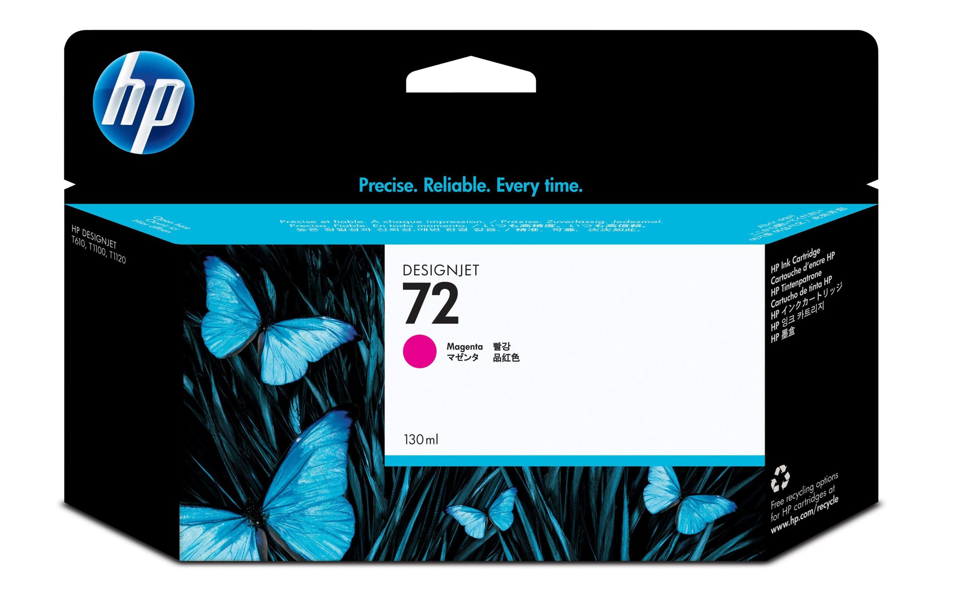 HP Tintenpatrone 72, Magenta – für Inkjetdrucker/Multifunktionsgeräte