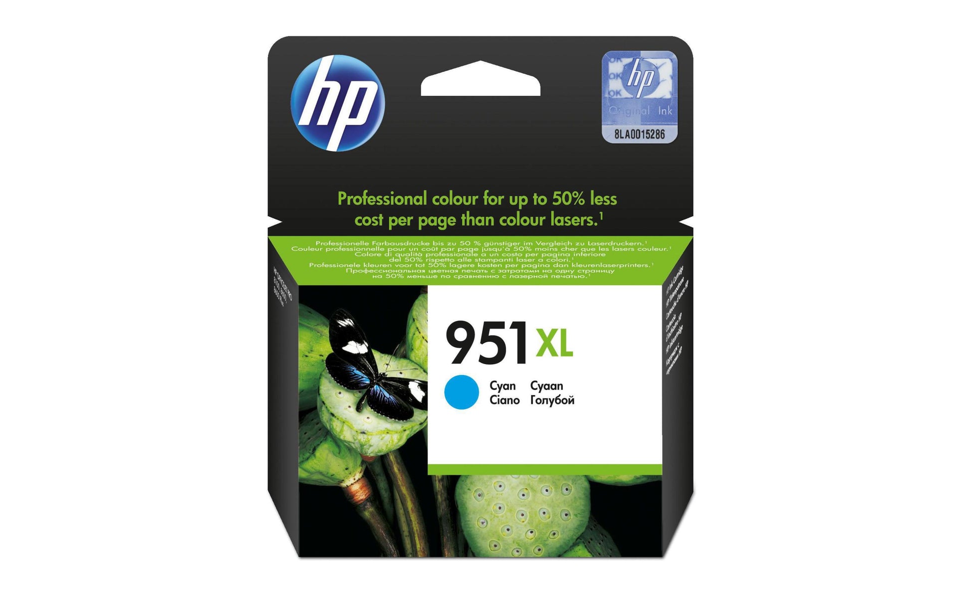 HP Tintenpatrone 951XL (CN046AE), Cyan, XL, 1'500 Seiten, Original – für Officejet Pro 8610