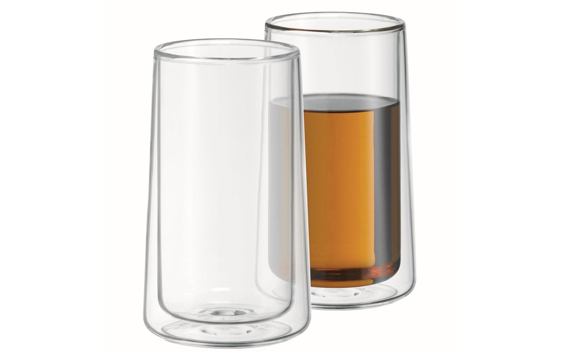 WMF Trinkglas – 2er Set, 270 ml, H 13,0 cm, Borosilikatglas, Transparent, doppelwandig, spülmaschinenfest