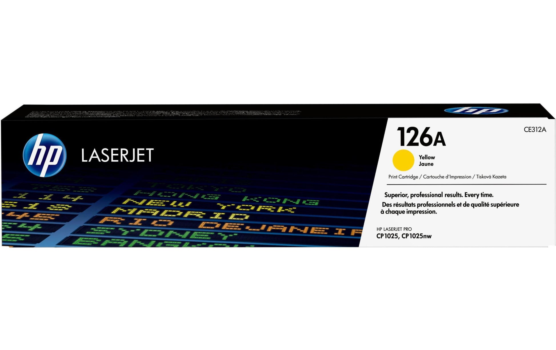HP Toner 126A – Gelb, 1000 Seiten – für Farb-Laserdrucker/Multifunktionsgeräte