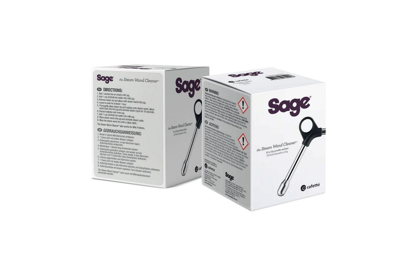 Sage Spezialreiniger für Kaffeemaschinen, für Sage Espressomaschinen – Pulver – 10 g, 10 Stk.