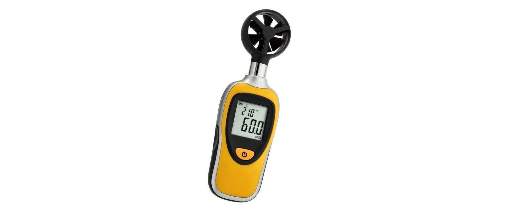 TFA-Dostmann TFA Dostmann MT905C – Windmesser – 0,4–30 m/s, Max-Min-Funktion, Hintergrundbeleuchtung, Gelb