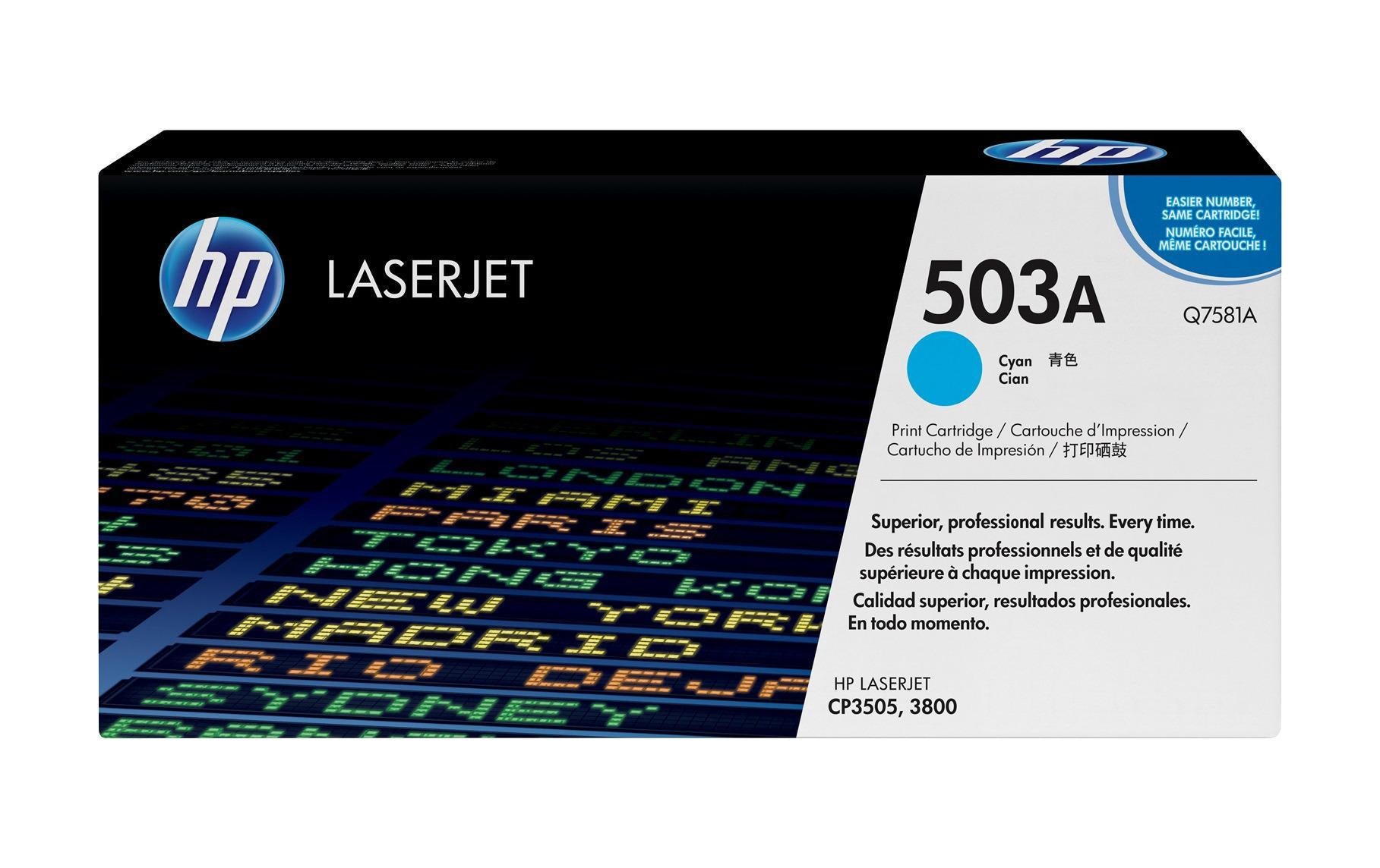HP Toner 503A – cyan, 6000 Seiten