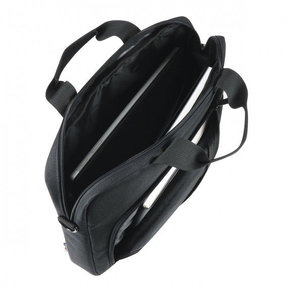 Mobilis Notebook-Tasche 16" – Abnehmbarer Schultergurt, Fronttasche – Schwarz