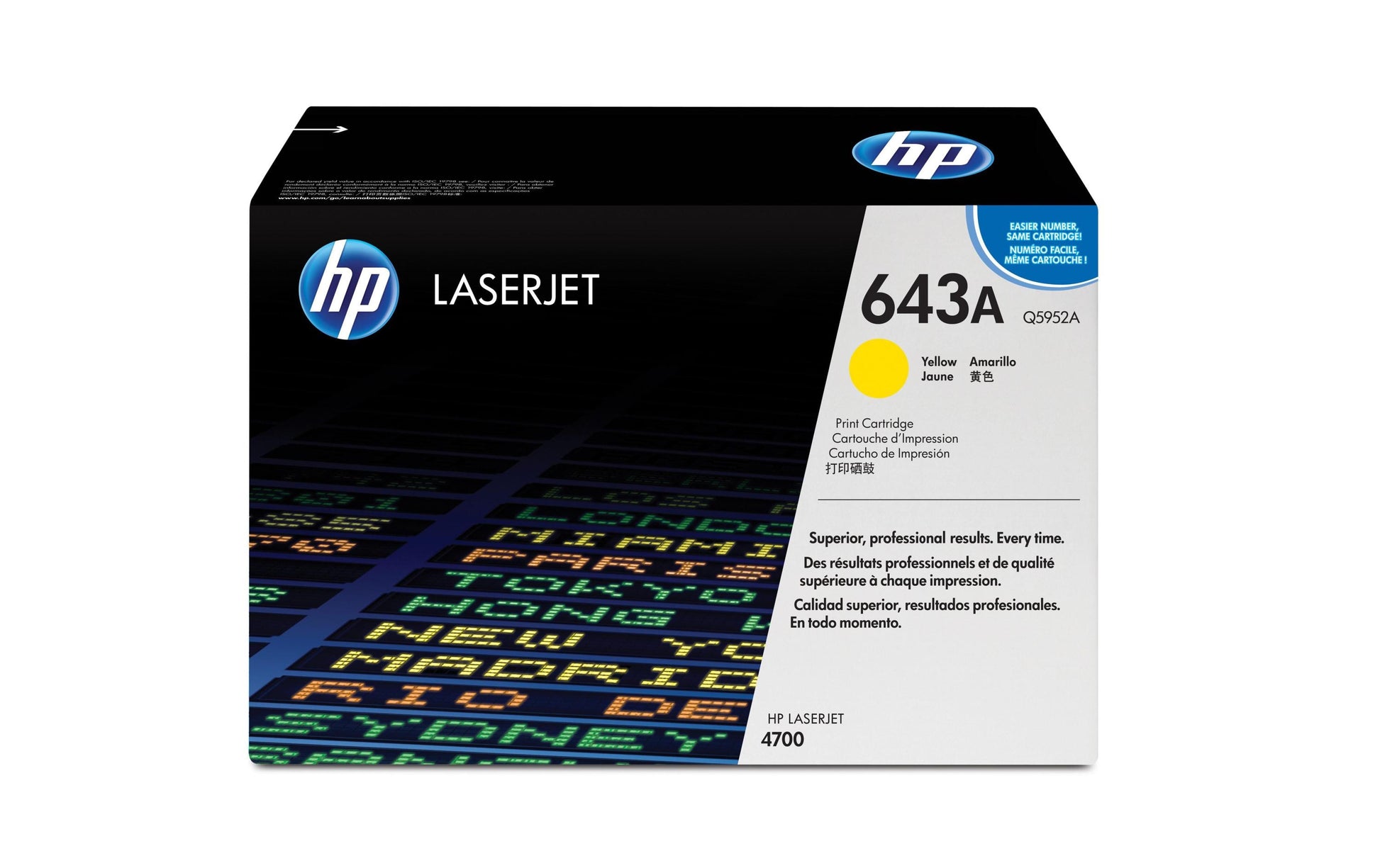HP Toner 643A – Gelb, 10000 Seiten