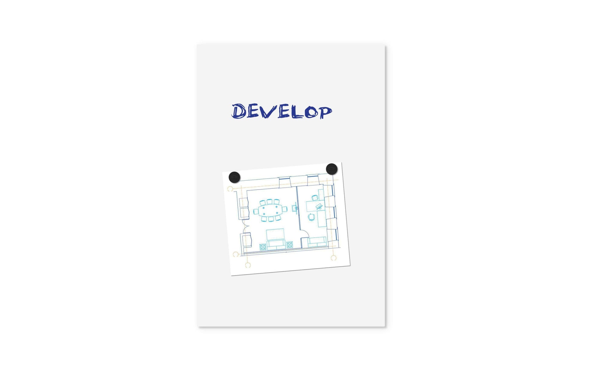 Legamaster Whiteboard – 75 × 50 cm